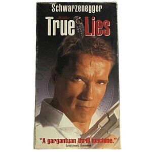 True Lies VHS tape English 1995 fox studios rated R Schwarzenegger READ